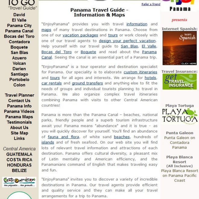 Agencia de Viajes a Panamá - 2007