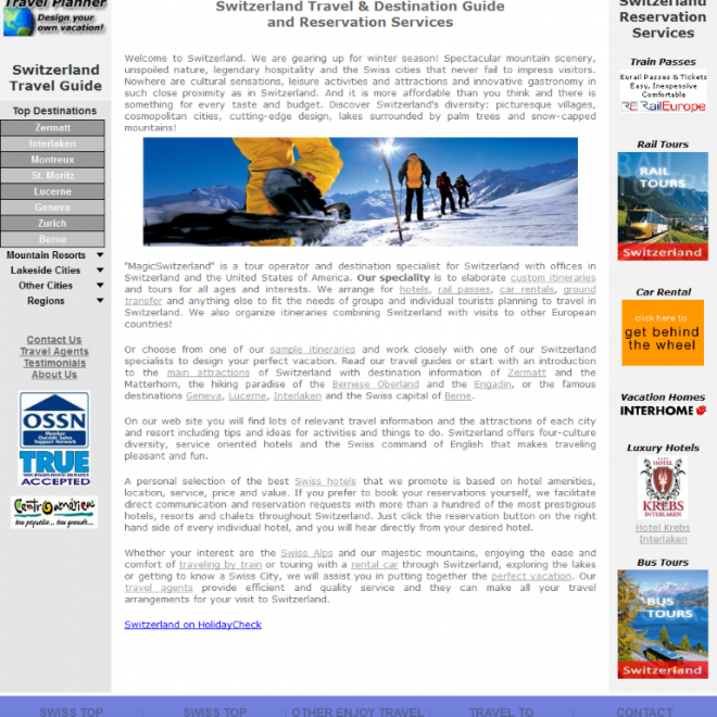 Agencia de Viajes a Suiza - 2011